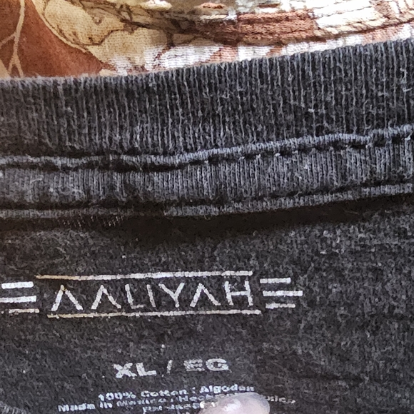 Aaliyah Graphic Black Tee - Short Sleeve - Picture 2 of 4